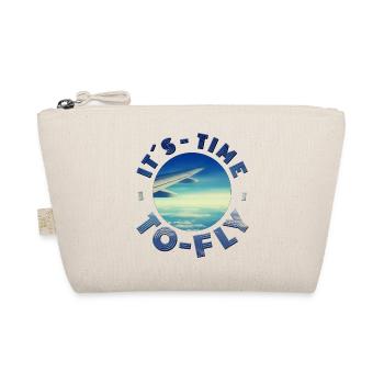ITS TIME TO FLY ready for vacation vacation sun fun - Organic Pouch - nature - Front