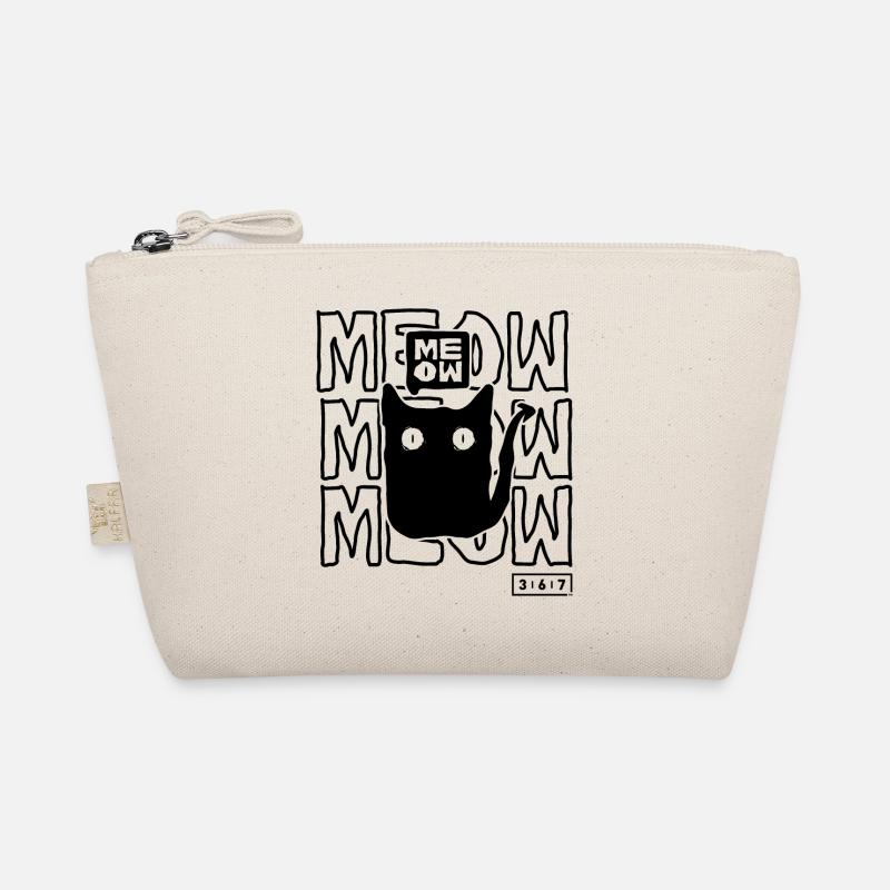 Black Cat Meow Organic Pouch