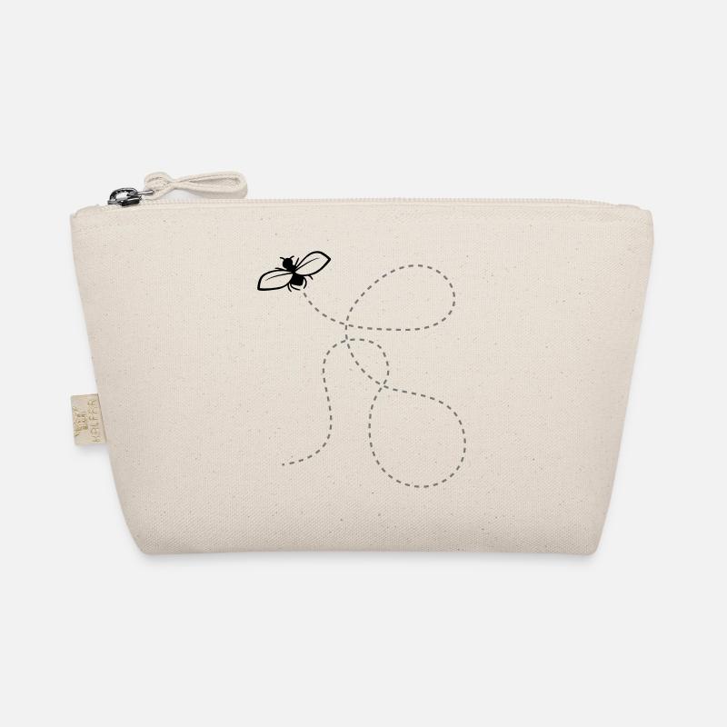 Fliege Gestrichelte Linie Bio-Täschchen