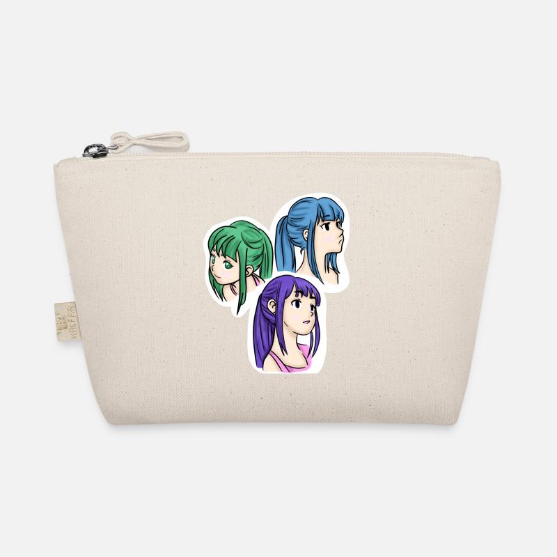 Die Drillinge 💚💜💙 Bio-Täschchen