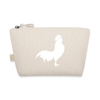 Rooster animal silhouette - Organic Pouch - nature - Front