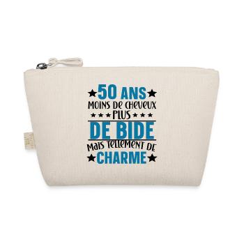50 ans cadeau humour anniversaire beauf - Trousse biologique - nature - Devant