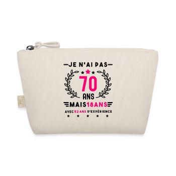 cadeau anniversaire 70 ans femme humour - Trousse biologique - nature - Devant