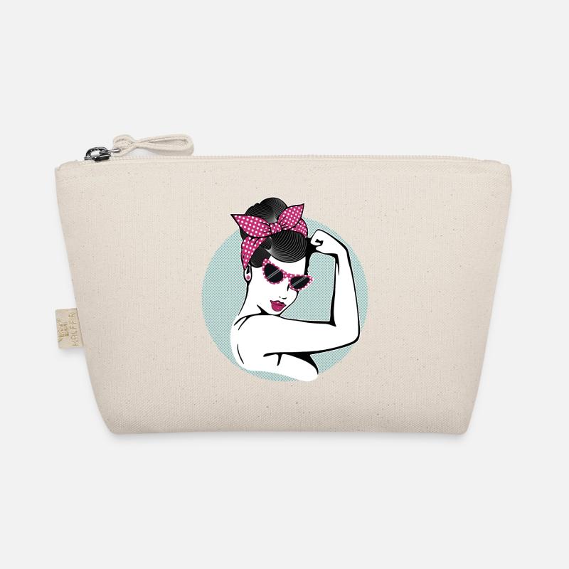 Rockabilly Girl - Bio-Täschchen - Natur