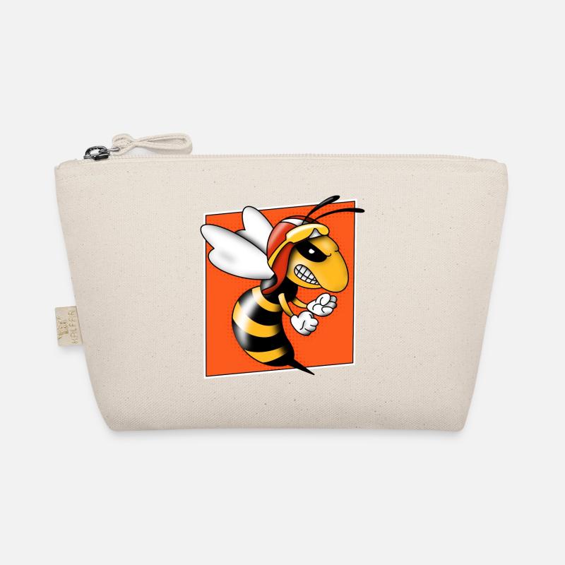 Hornet halftone bee wasp Pop Art Comic Style Organic Pouch