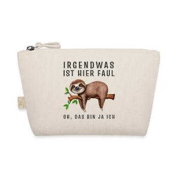 Irgendwas ist hier Faul Oh das bin ja ich Faultier - Bio-Täschchen - Natur - Vorne