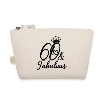 60 And Fabulous 60th Birthday Party 60 Years Old - Organic Pouch - nature - Front