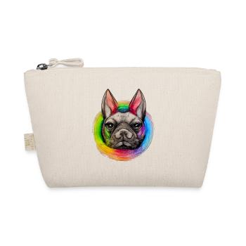 Rainbow Dog French Bulldog - Organic Pouch - nature - Front