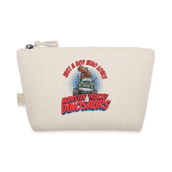 Monster Truck Dinosaurier Junge Liebe I Geschenk - Bio-Täschchen - Natur - Vorne