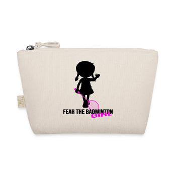 badminton badmintongirl badminton badminton day - Organic Pouch - nature - Front