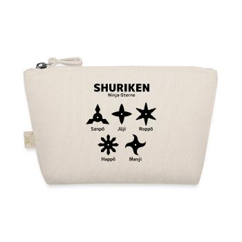 Shuriken - Ninja Sterne - Bio-Täschchen - Natur - Vorne