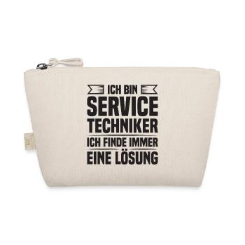 Servicetechniker Support Lösung Spruch Service - Bio-Täschchen - Natur - Vorne