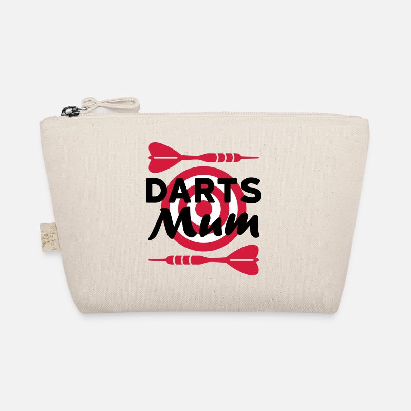 Darts mum (darts, dartboard in the background) Organic Pouch