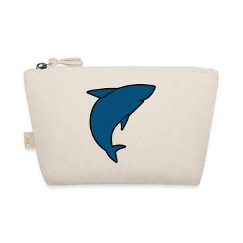 Cool shark illustration for all designs minimal - Organic Pouch - nature - Front