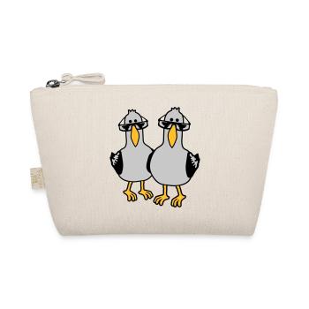 2 Seagull Friends Team - Organic Pouch - nature - Front