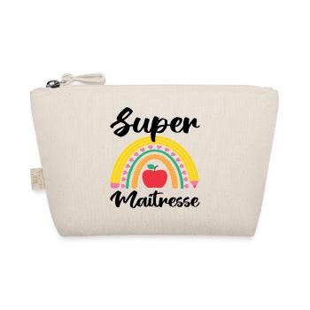 Super maitresse cadeau maîtresse d' école. - Trousse biologique - nature - Devant