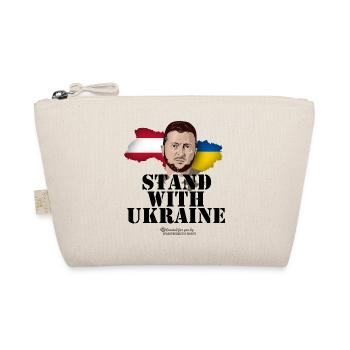 Austria Ukraine Supporters T-Shirt Design - Organic Pouch - nature - Front