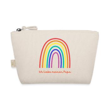 Regenbogen Pride Ich liebe meinen Papa - Bio-Täschchen - Natur - Vorne