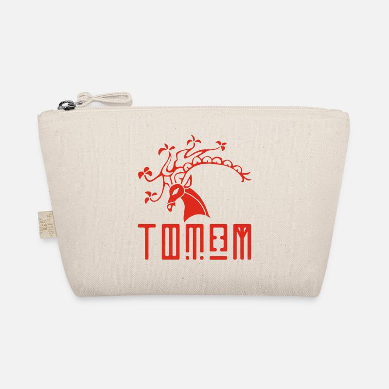 Rotwildtier-Totem Bio-Täschchen