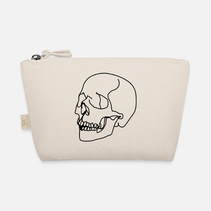 Totenkopf Oneline Bio-Täschchen