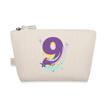 9th Birthday (9-year gift) - Organic Pouch - nature - Front