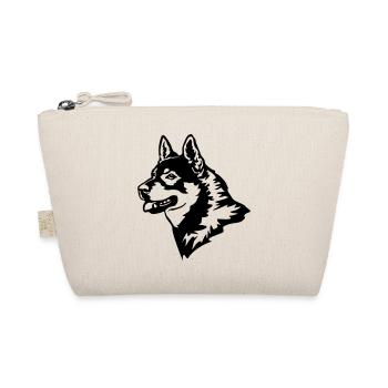 Jämthund head - Organic Pouch - nature - Front