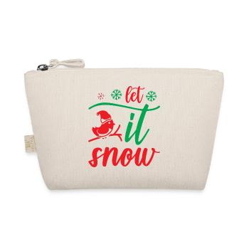 Let it snow - Christmas humor - Organic Pouch - nature - Front