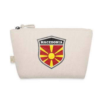Mazedonien Schild Logo Emblem - Bio-Täschchen - Natur - Vorne