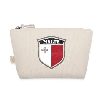 Malta Schild Logo Emblem - Bio-Täschchen - Natur - Vorne