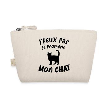 Je peux pas je promène mon chat - Trousse biologique - nature - Devant