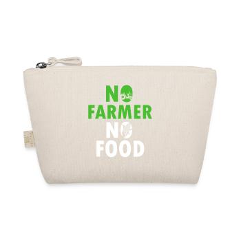 No Farmer No Food Bauer Landwirtschaft Bauernhof - Bio-Täschchen - Natur - Vorne