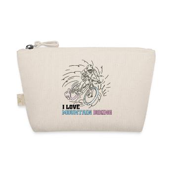 I love mountain biking - Organic Pouch - nature - Front