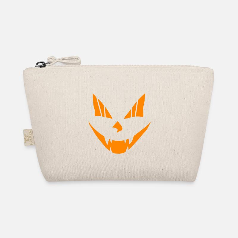 Halloween Face - Organic Pouch - nature