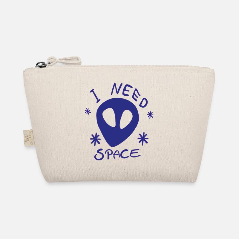 I NEED SPACE Alien Dark Blue Universe Universe Organic Pouch