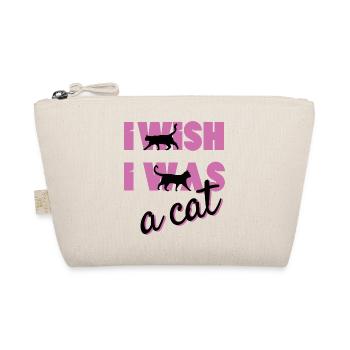 Pfotschafter Design: I wish I was a cat - Bio-Täschchen - Natur - Vorne