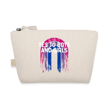 Yes to Boys and Girls Bisexual LGBTQ Bi Pride - Bio-Täschchen - Natur - Vorne
