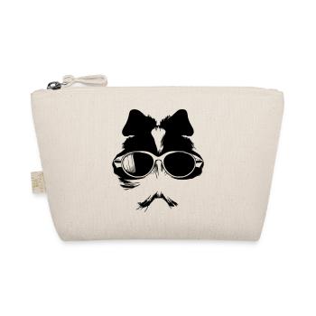 Guinea pig cool sunglasses funny vector 9 - Organic Pouch - nature - Front
