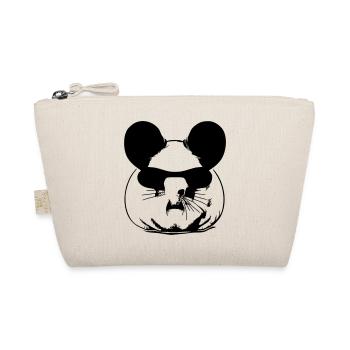 Guinea pig cool sunglasses funny vector 15 - Organic Pouch - nature - Front