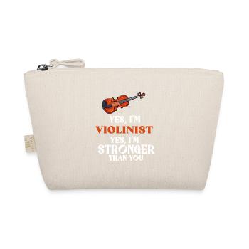 Violinist Violine Instrument Klassische Geiger - Bio-Täschchen - Natur - Vorne