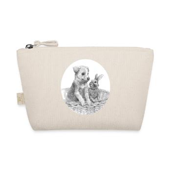 Dog and rabbit - Organic Pouch - nature - Front