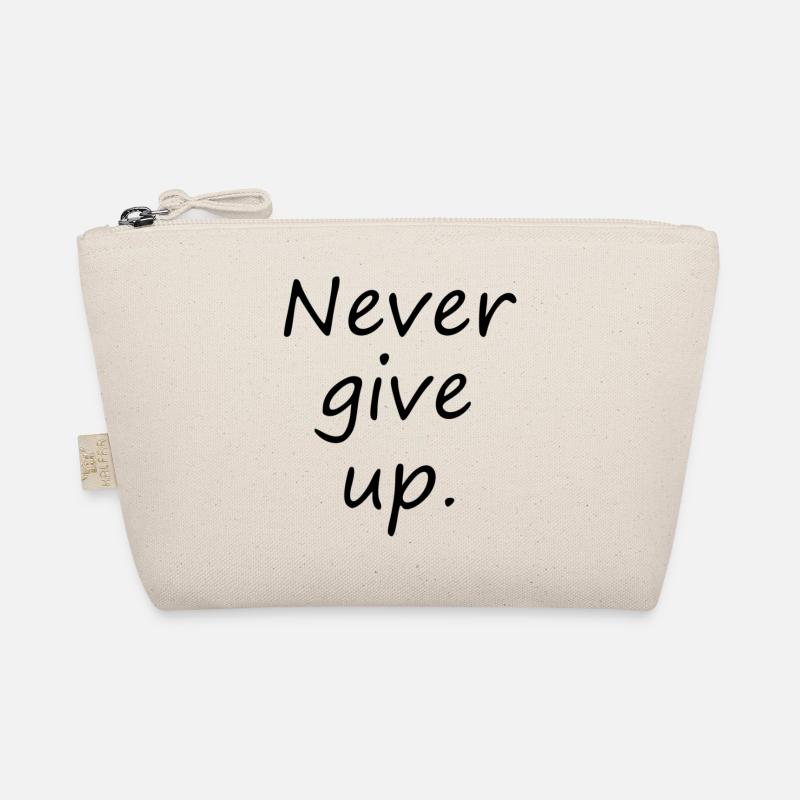 Never give up Bio-Täschchen