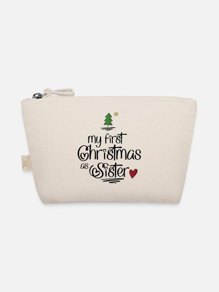 My first Christmas as Sister - Bio-Täschchen - Natur