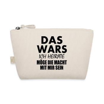 Das wars ich heirate - Bio-Täschchen - Natur - Vorne