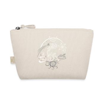 Deer Antler Christmas Yule Night - Organic Pouch - nature - Front