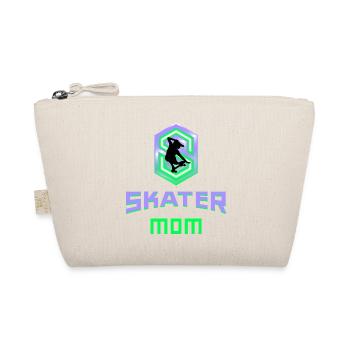 Skater Mom Mama Mother Skatboard cool gift idea - Organic Pouch - nature - Front