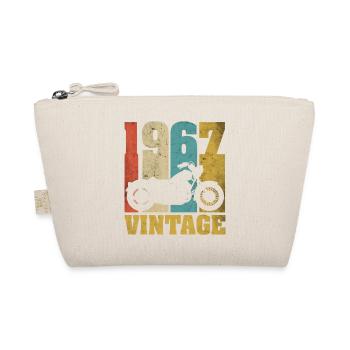 1967 Jahrgang Geburtstag Biker Motorrad Geschenk - Bio-Täschchen - Natur - Vorne