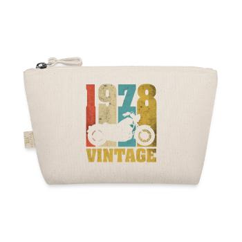 1978 Jahrgang Geburtstag Biker Motorrad Geschenk - Bio-Täschchen - Natur - Vorne