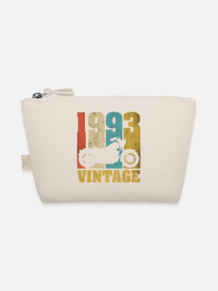 1993 Jahrgang Geburtstag Biker Motorrad Geschenk - Bio-Täschchen - Natur