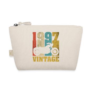 1997 Jahrgang Geburtstag Biker Motorrad Geschenk - Bio-Täschchen - Natur - Vorne