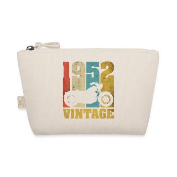 1952 Jahrgang Geburtstag Biker Motorrad Geschenk - Bio-Täschchen - Natur - Vorne